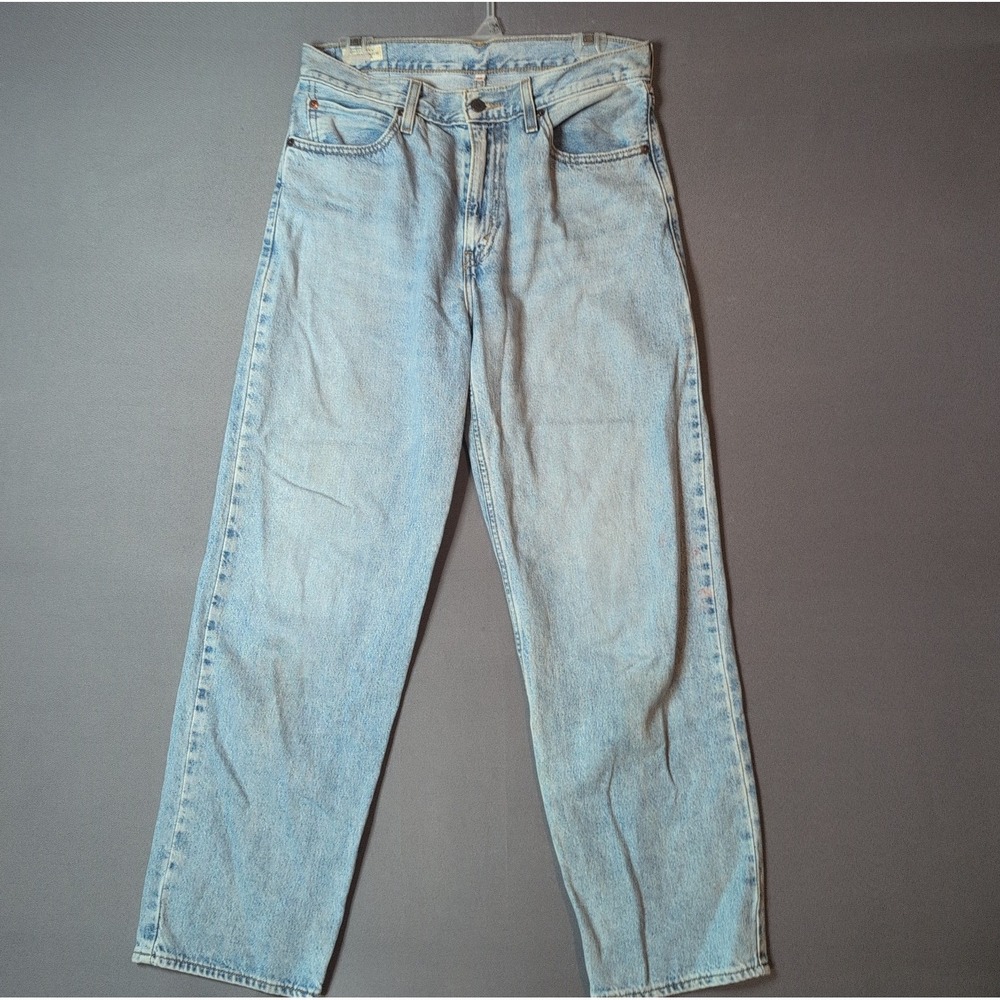 Levi's Platinum Jeans Womens 28 Vintage Light Wash Big E Straight High Rise